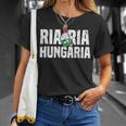 Ria Ria Hungária Magyar Hungary Fan Hungarian Flag T-Shirt Geschenke für Sie