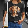 Ritratto Di Cane Bassotto Maglietta Regalos para ella