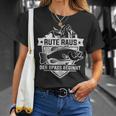 Rute Raus Der Spass Beginnt Fischer Angler T-Shirt Geschenke für Sie