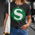 S Linie Zug T-Shirt Geschenke für Sie