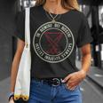 Satanic Lucifer Sigil Devil Nomine Dei Nostri Satanas T-Shirt Geschenke für Sie