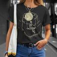 Scheletro Oscillante Sulla Luna Maglietta Regalos para ella