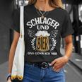 Schlager And Beer Das Gönn Ich Mir Schlagparty Costume T-Shirt Geschenke für Sie