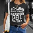 Schlank Würde Ich Dich Nur Unnötig Geil Machen Maglietta Regalos para ella
