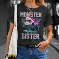 Shark Monster Truck Sister Monster Truck Are My Jam Truck T-Shirt Gifts for Her
