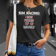 Simracing Gaming Sring Wheel Racing Game Simulator T-Shirt Geschenke für Sie