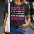 Single Please Atten T-Shirt Geschenke für Sie