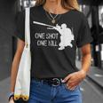 Sniper One Shot One Kill Colore Maglietta Regalos para ella