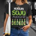 Soju Corea Bevitore Di Alcool Regalo Soju Coreano Maglietta Regalos para ella
