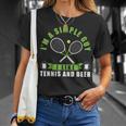 Sono Un Ragazzo Semplice Mi Piace Il Tennis E La Birra Maglietta Regalos para ella