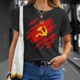 Soviet Flag Retro Ussr Soviet Union Cccp T-Shirt Geschenke für Sie