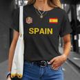 Spain Espana Flag Football T-Shirt Geschenke für Sie