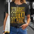 Straight Outta St Paul Saint Paul Minnesota T-Shirt Gifts for Her