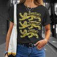 Striscione Royal Arms Of England Con Tre Leoni Maglietta Regalos para ella