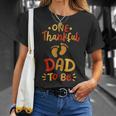 Thanksgiving Pregnancy Announcement Thankful Dad Family T-Shirt Gifts for Her