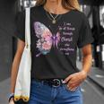 I Can Do All Things Through Christ Pretty Butterfly T-Shirt Gifts for Her