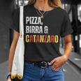 Tifoso Catanzaro Pizza Birra Uomo Semplice Maglietta Regalos para ella