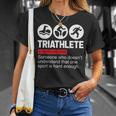 Triatleta Regalos Triatleta Deporte Triatlón Camiseta unisex Regalos para ella