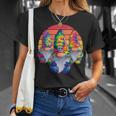Trois Nains Hippies Nains De Paix Drôles Et Rétro Cravate T-Shirt Cadeaux pour elle