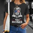 Trump 2024 Fight American Flag Patriot Regali Che Ti Sei Perso Maglietta Regalos para ella