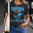 Tun Es Tiefer Bleiben Langger Diving T-Shirt Geschenke für Sie