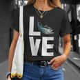 Tuna Love Da Donna Offshore Fish Spearfishing Con Collo A Maglietta Regalos para ella