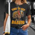 Turkey Time Get Basted Thanksgiving Thanks Giving T-Shirt Gifts for Her