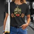 Unbothered Black Girl With Cap Camo Afro Woman Black Queen T-Shirt Gifts for Her