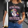 Unicorn Schlank Würde Ich Dich Nur Unnötig Geil Machen T-Shirt Geschenke für Sie