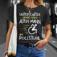 Unterschätze Niemals Alten Mann Im Wheelchair User S T-Shirt Geschenke für Sie