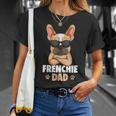 Uomo Frenchie Papà Cane Bulldog Francese Maglietta Regalos para ella