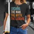Uomo Luciano The Man The Myth The Legend Nome Luciano Maglietta Regalos para ella