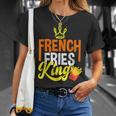 Uomo Patatine Fritte Re Francese Amante Maglietta Regalos para ella