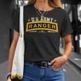 Us Army Ranger Tab Airborne Ranger Veteran Military T-Shirt Gifts for Her
