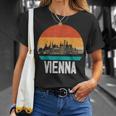 Vienna Austria Retrointage Sunset Skylineienna T-Shirt Geschenke für Sie