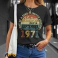 Vintage 1971 Regalo Uomo 53 Anni Compleanno Settembre 1971 Maglietta Regalos para ella