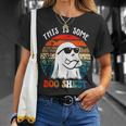 Vintage This Is Some Boo Sheet Halloween Ghost Sunglasses T-Shirt Gifts for Her