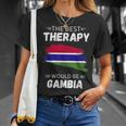 Vintage Gambia Die Beste Therapie Wäre Gambia T-Shirt Geschenke für Sie