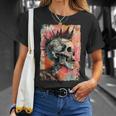 Vintage Graffiti Biker Rocker Skull Punk Horror Skull T-Shirt Geschenke für Sie