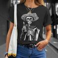 Vintage Skeleton Tequila Mexico Dia De Los Muertos T-Shirt Geschenke für Sie