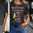 Vorsichtor Dem Frauchen Dachshund T-Shirt Geschenke für Sie