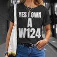 W124 Classic Deutsche Auto´S W124 Silhoutte W124 Karren S T-Shirt Geschenke für Sie