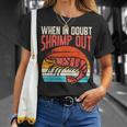 When In Doubt Shrimp Out Retro Bjj Brazilian Jiu Jitsu Camiseta unisex Regalos para ella