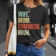 Wife Mom Commish Bruh Fantasy Football Commissioner T-Shirt Gifts for Her