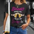 Women's Beer Measure Ich Braucht Kein Dirndl Ich Bin Zum Saufen Hier T-Shirt Geschenke für Sie