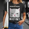 Women's Bevor Du Fragst T-Shirt Geschenke für Sie