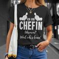 Women's Profession Chef Stolze Chefin Ich Bin Chefin Weil Ich Kann T-Shirt Geschenke für Sie