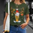Birra Divertente Renna Natale Xmas Birra Papà Nonno Zio Maglietta Regalos para ella