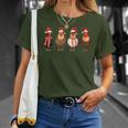 Chicken Christmas Chickens Santa Claus Xmas Women T-Shirt Geschenke für Sie