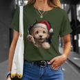 Poodle Dog Owner Dog Christmas Hat T-Shirt Geschenke für Sie